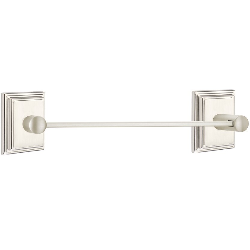 Modern Brass Collection Wilshire 24" Single Towel Bar by Emtek