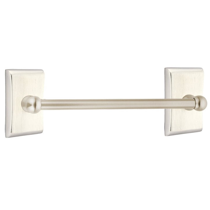 Traditional Brass Collection 24" Single Towel Bar with Neos Rose  by Emtek