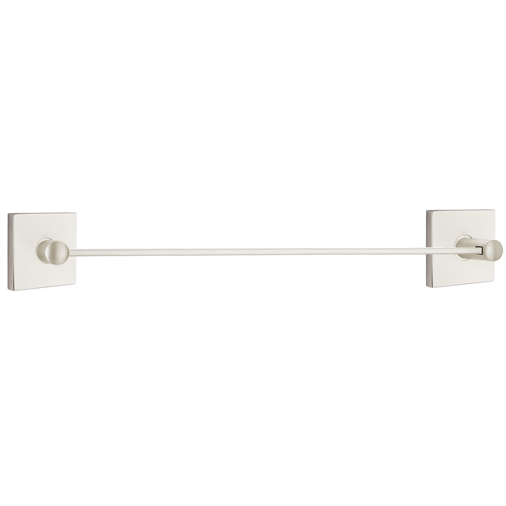 Modern Brass Collection Square 30" Single Towel Bar  by Emtek