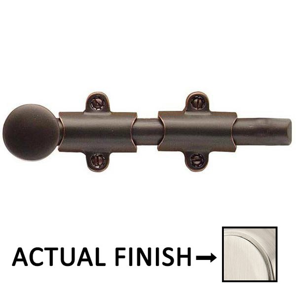 Door Accessories Collection 8" Surface Bolt With 3 Strikes  by Emtek