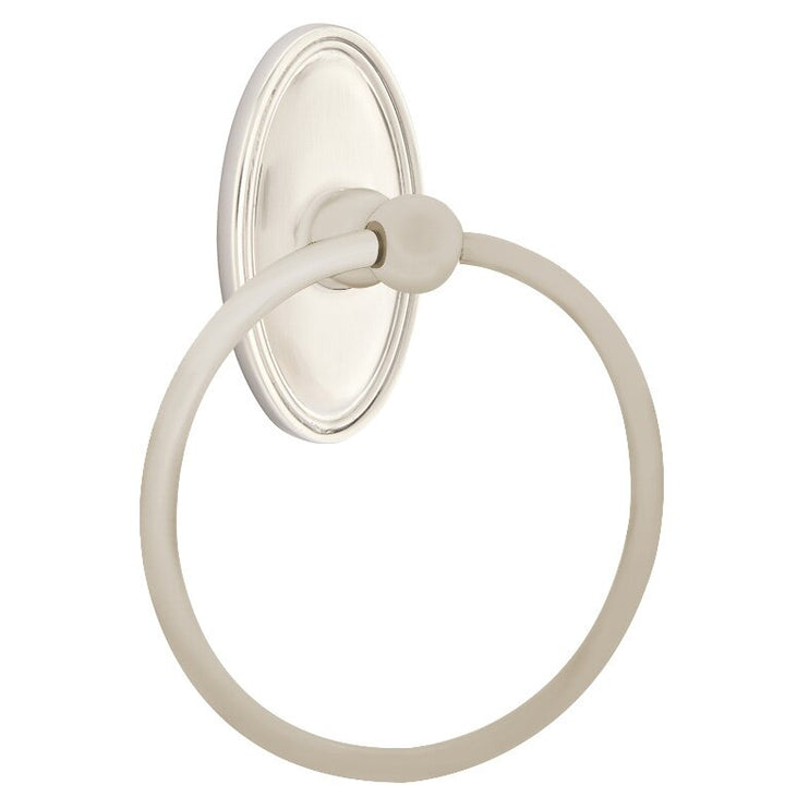 Traditional Brass Collection Oval Towel Ring  by Emtek