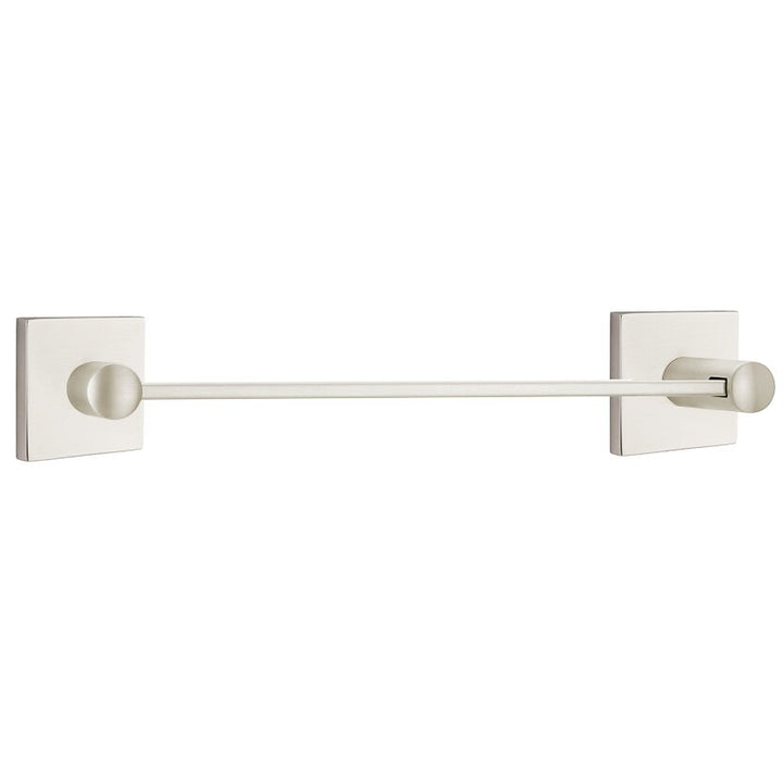 Modern Brass Collection Square 18" Single Towel Bar  by Emtek