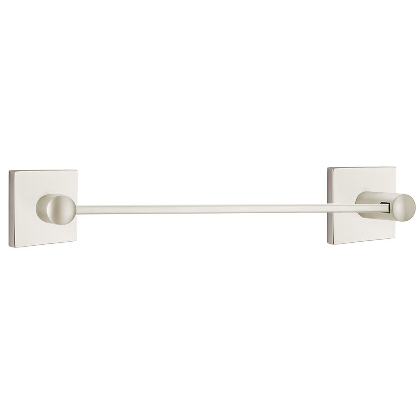 Modern Brass Collection Square 24" Single Towel Bar  by Emtek