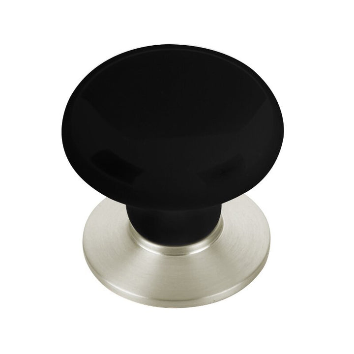 Porcelain Collection 1 3/8" Diameter Ebony Porcelain Knob  by Emtek