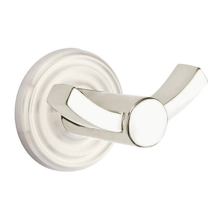 Modern Brass Collection Small Regular Double Hook by Emtek