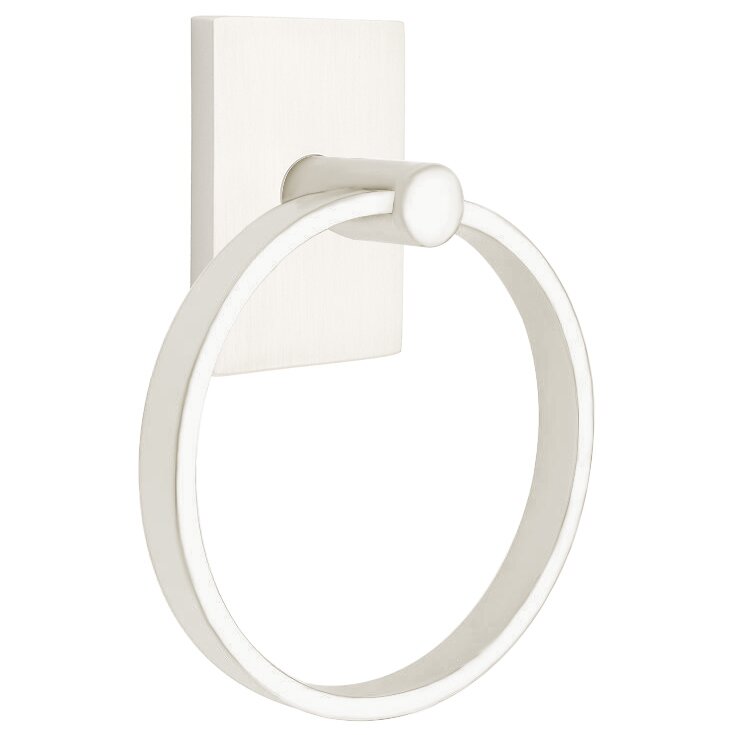 Modern Brass Collection Modern Rectangular Towel Ring  by Emtek