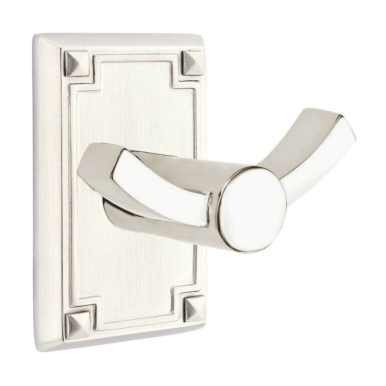 Modern Brass Collection Arts & Crafts Double Hook  by Emtek