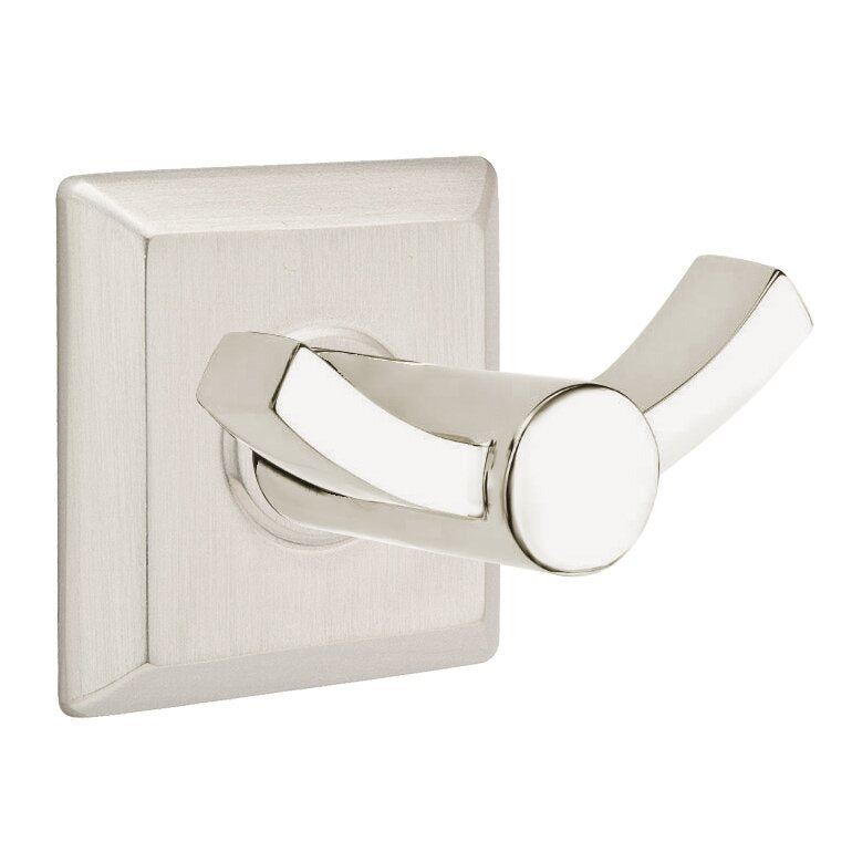 Modern Brass Collection Quincy Double Hook by Emtek