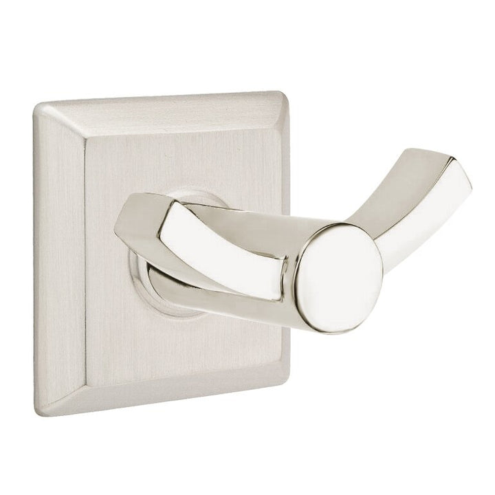 Modern Brass Collection Quincy Double Hook by Emtek