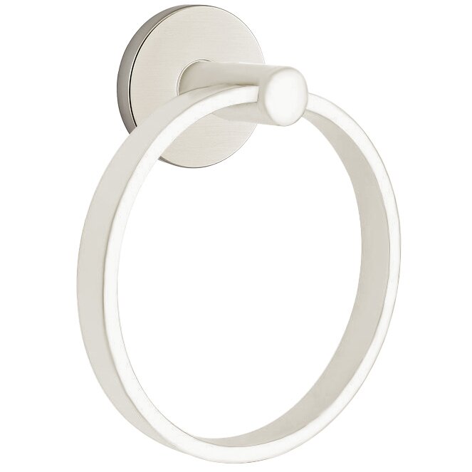 Modern Brass Collection Small Disk Towel Ring  by Emtek