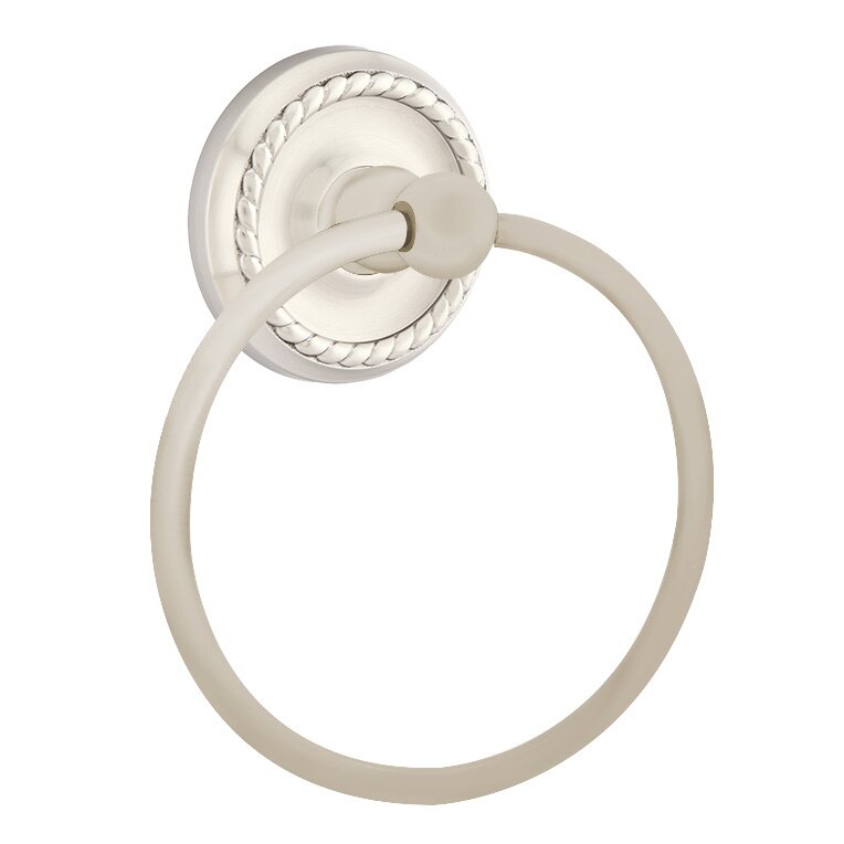 Traditional Brass Collection Rope Towel Ring  by Emtek
