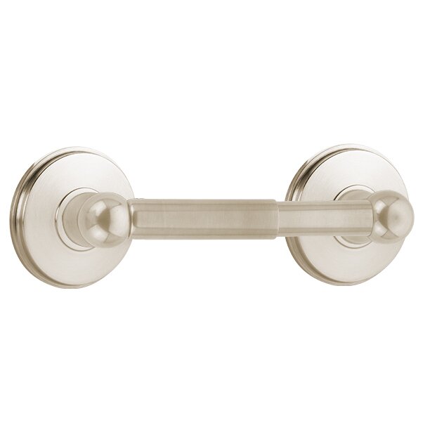 Traditional Brass Collection Spring Rod Tissue Holder with Watford Rosette by Emtek