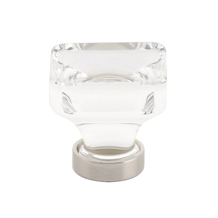 1 3/8" (35mm) Lido Square Knob  by Emtek-CRYSTAL