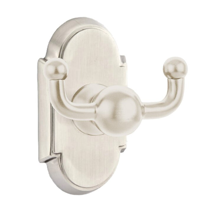 Traditional Brass Collection Arched Double Hook by Emtek