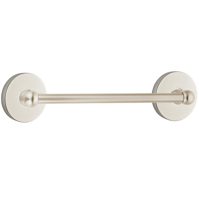 Traditional Brass Collection 18" Single Towel Bar with Small Disk Rose  by Emtek