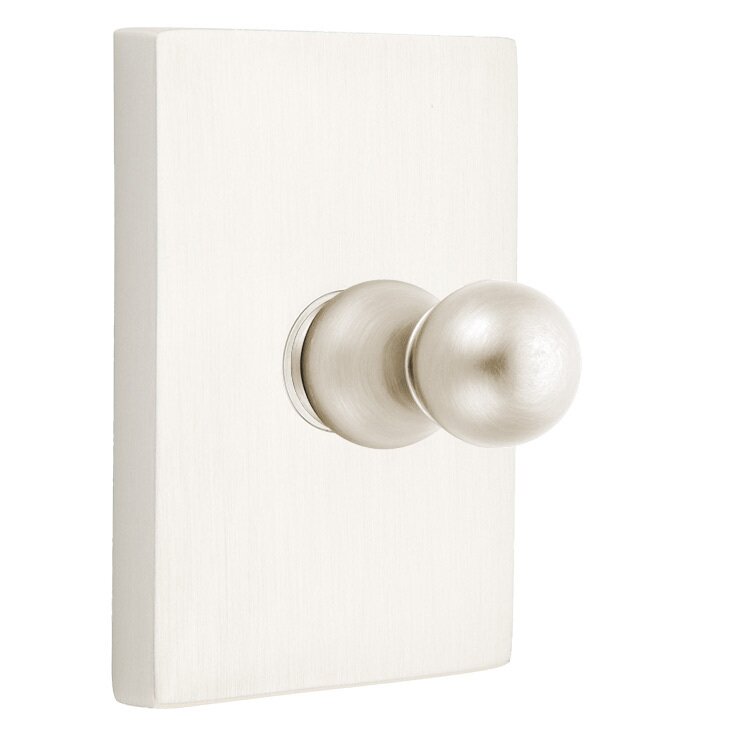 Traditional Brass Collection Modern Rectangular Single Hook by Emtek