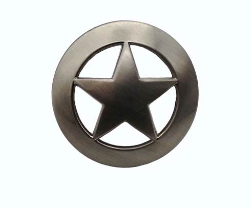 Buck snort Lodge Decorative hardware Sheriff Star Cabinet Knob