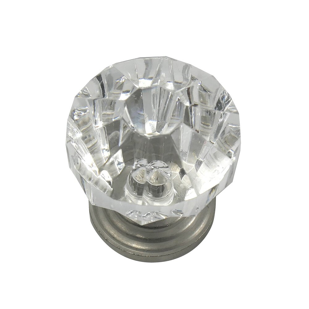 Kristal Collection 1 1/4" Acrystal Knob withe by Laurey Hardware