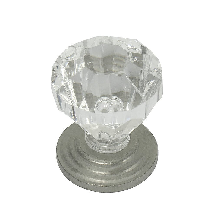 Kristal Collection 1" Acrystal Knob in Acrylic with  by Laurey Hardware