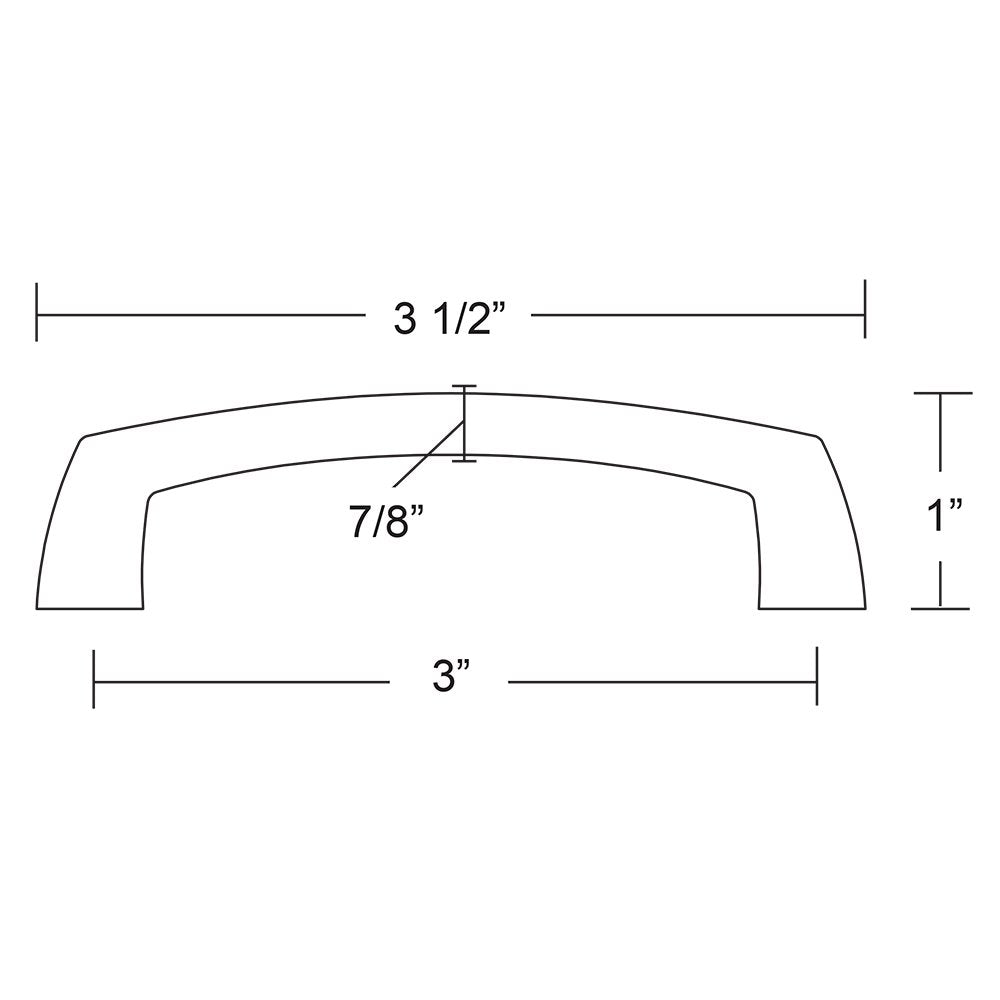 Stainless Steel Collection VARIOUS Centers Delta Pull in Brushed Stainless Steel by Emtek