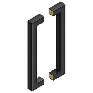 Deltana Architectural Hardware 12" Contemporary Pulls, Back-to-Back