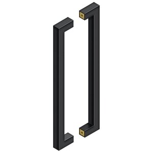 Deltana Architectural Hardware 24" Contemporary Pulls, Back-To-Back