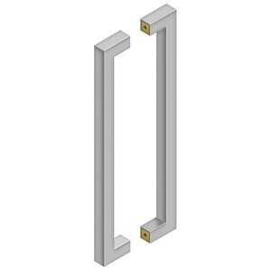 Deltana Architectural Hardware 24" Contemporary Pulls, Back-To-Back