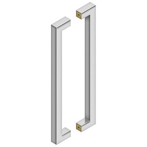 Deltana Architectural Hardware 18" Contemporary Pulls, Back-To-Back