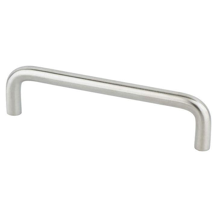 Berenson Cabinet Hardware Stainless Steel Collection 5" Centers Uptown Appeal Pull in Stainless Steel