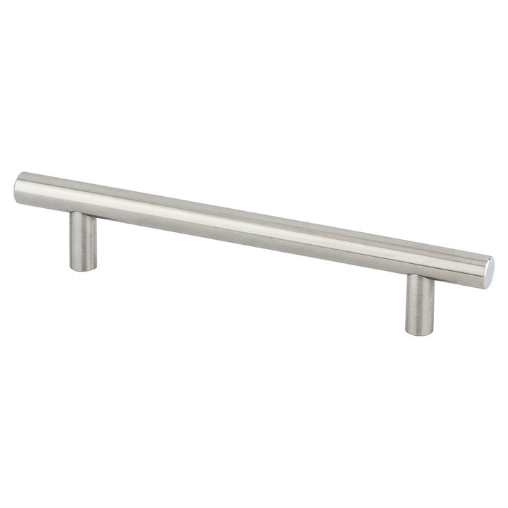 Berenson Cabinet Hardware Stainless Steel Collection 5" Centers Uptown Appeal Pull in Stainless Steel