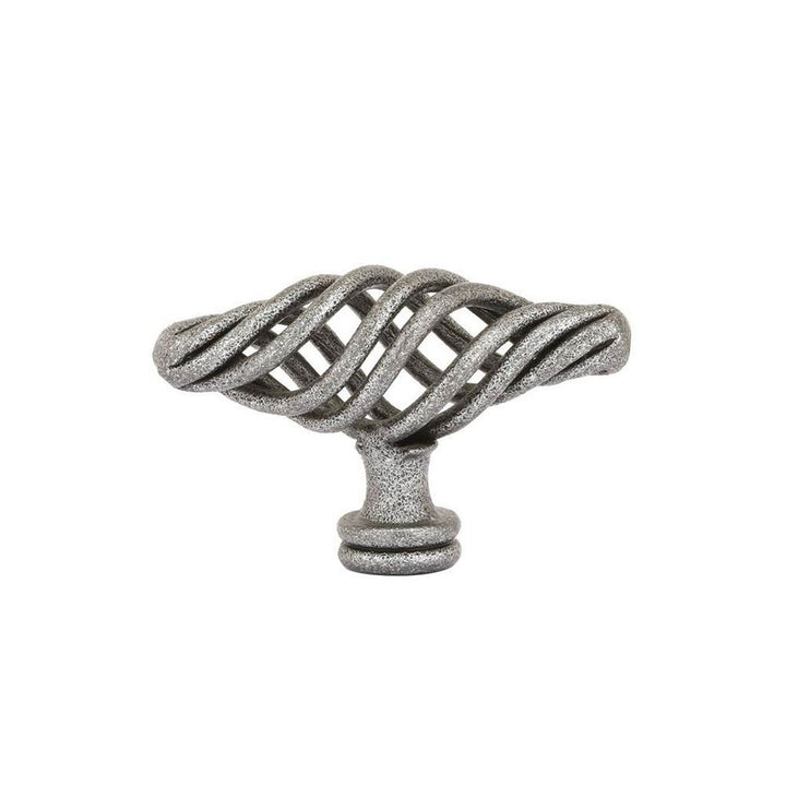 Wrought Steel Collection 3 3/8" Long Bastogne Knob by Emtek