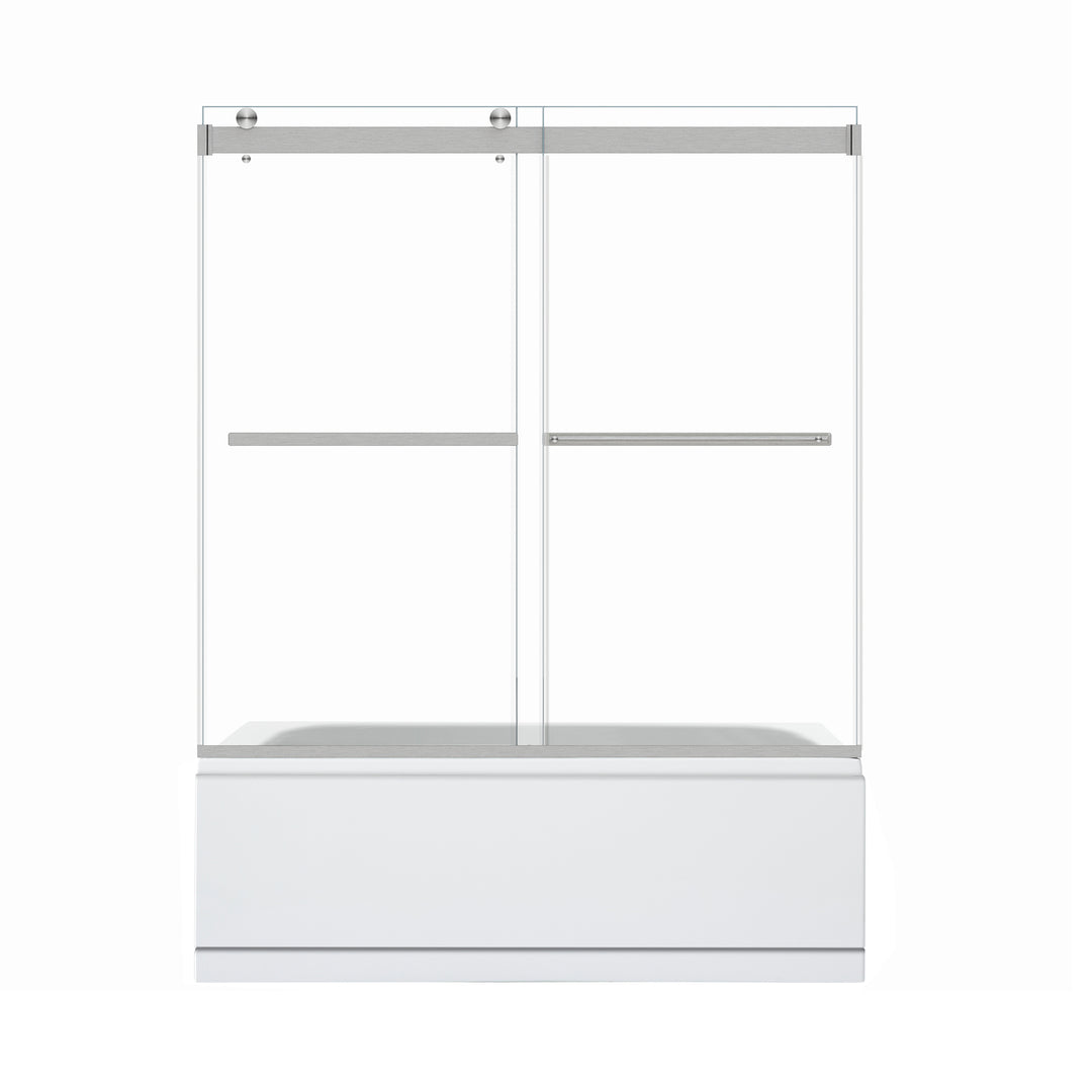 Marcelo 60" W x 58" H By Pass Frameless Tub Door