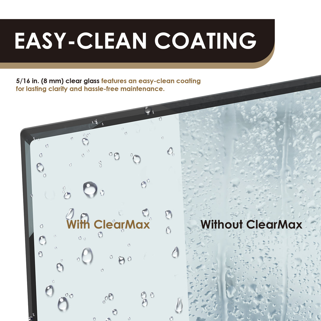 Marcelo 60" W x 58" H By Pass Frameless Tub Door