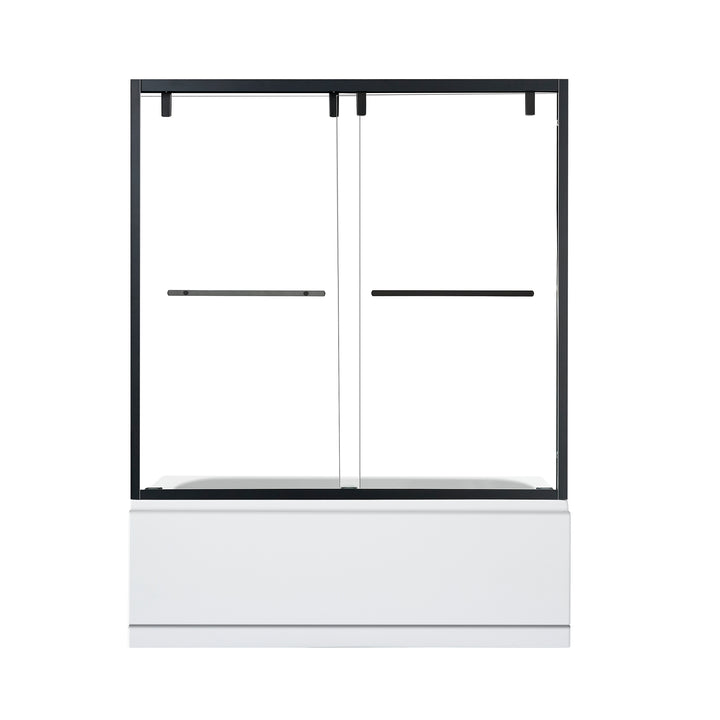 Caspar 60" W x 58" H By Pass Semi Frameless Tub Door
