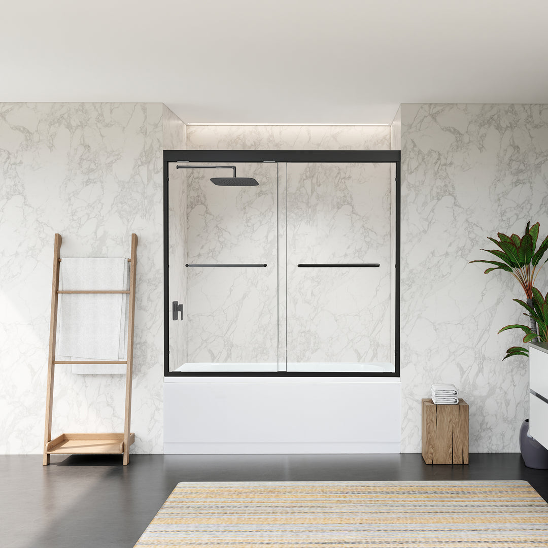 Ennis 60" W x 58" H By Pass Framed Tub Door