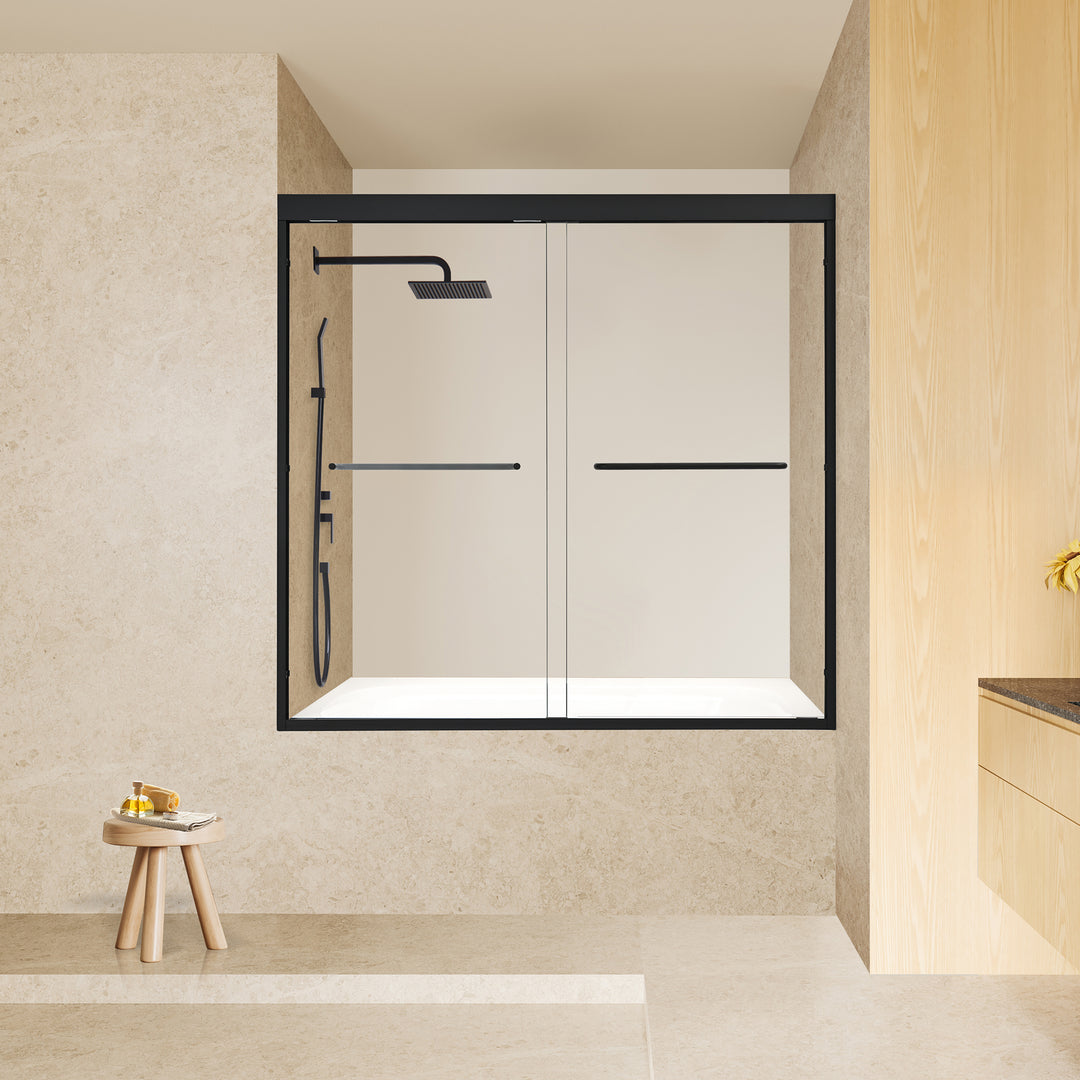 Ennis 60" W x 58" H By Pass Framed Tub Door