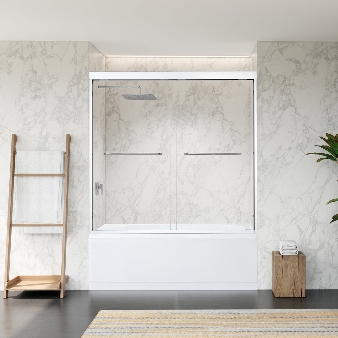 Ennis 60" W x 58" H By Pass Framed Tub Door