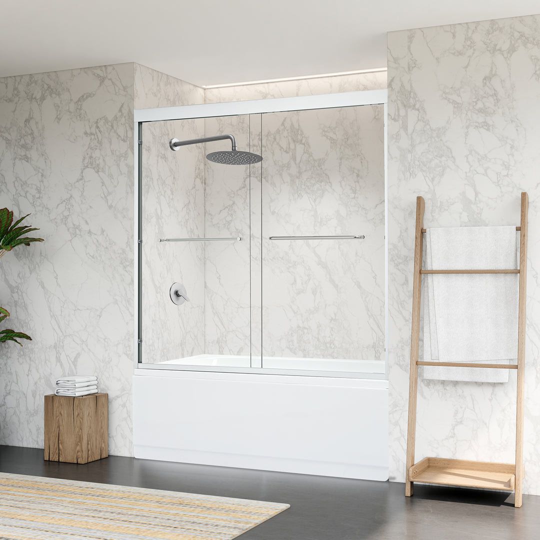 Ennis 60" W x 58" H By Pass Framed Tub Door