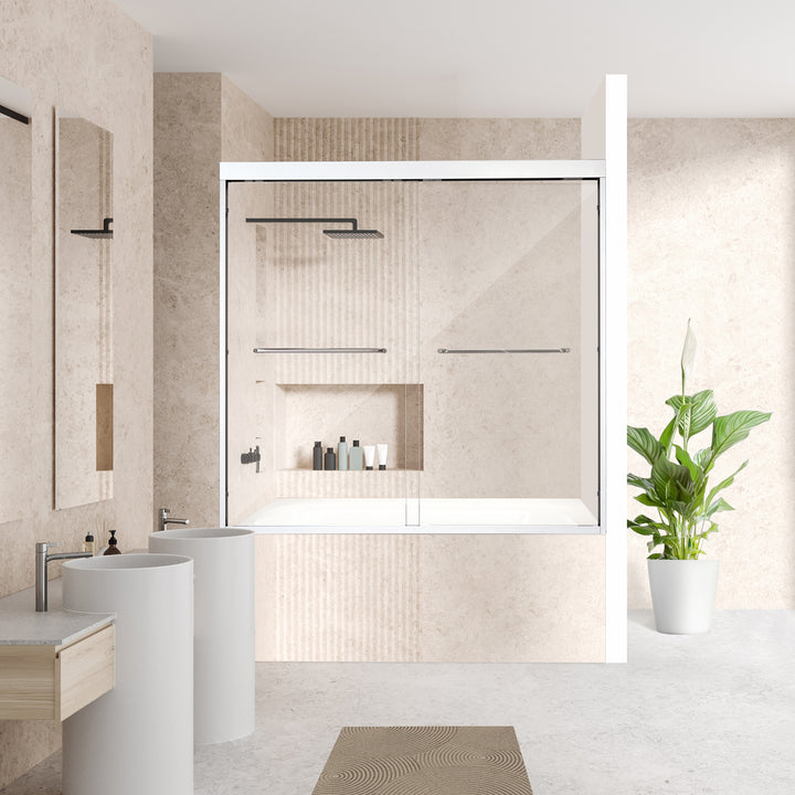 Ennis 60" W x 58" H By Pass Framed Tub Door