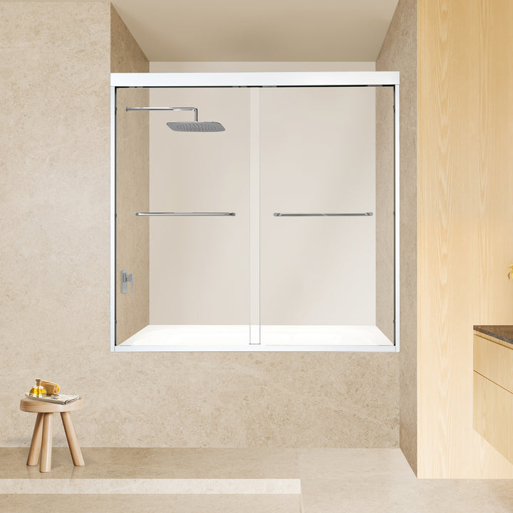 Ennis 60" W x 58" H By Pass Framed Tub Door