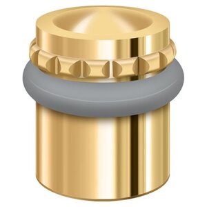 Deltana Architectural Hardware Round Universal Floor Bumper Pattern Cap 1-5/8", Solid Brass