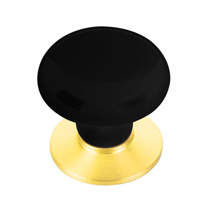 Porcelain Collection 1 3/4" Diameter Ebony Porcelain Knob  by Emtek