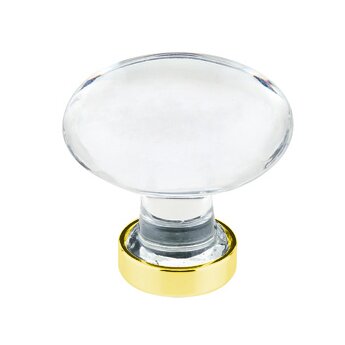 1 3/4" Diameter Hampton Knob  by Emtek- CRYSTAL