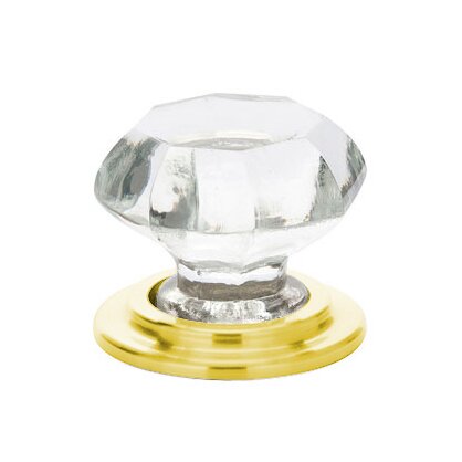 1 3/4" Diameter Old Town Wardrobe Clear Knob  by Emtek-CRYSTAL