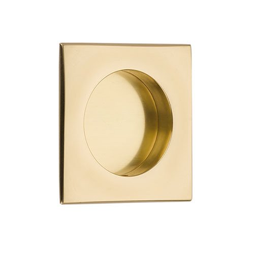 Modern Cabinet Hardware Collection 2 1/2" Square Flush Pull  by Emtek