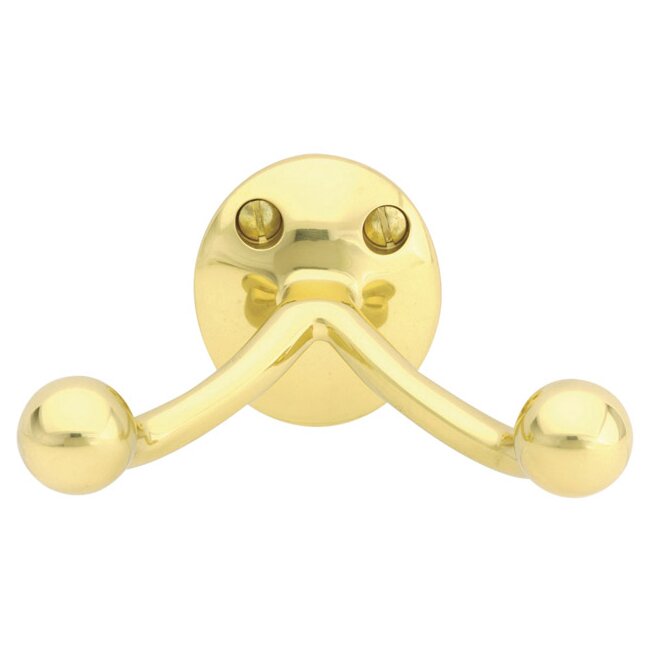 Traditional Brass Collection Traditional Brass Double Hook  by Emtek