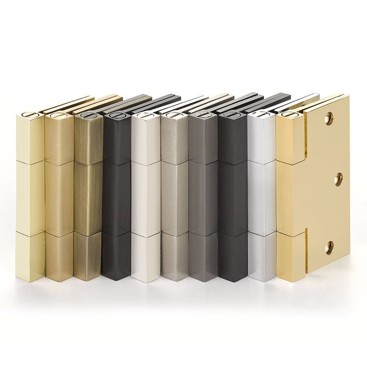 Door Hinges Collection 4 1/2" x 4 1/2" Thin Leaf Square Solid Brass Heavy Duty Thin Leaf Square Barrel Hinges (Sold In Pairs) by Emtek