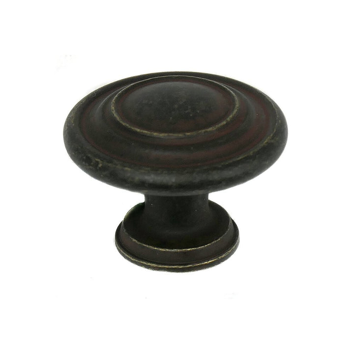 Windsor Collection 1 3/8" Knob in Weathered Antique Bronze by Laurey Hardware