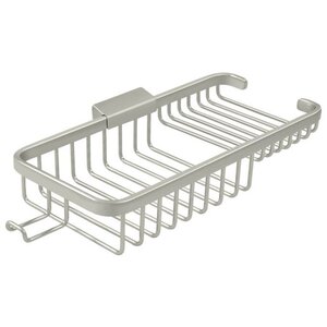 Deltana Architectural Hardware Bathroom Accessories Wire Basket, 10-3/8" Rect-Com w-Hook