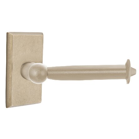 Sandcast Bronze Collection Rectangular Tissue Holder  by Emtek